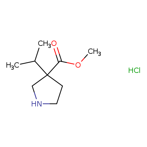 methyl 3-(propan-2-yl)pyrrolidine-3-carboxylate hydrochloride