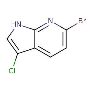 1H-Pyrrolo[2,3-b]pyridine, 6-bromo-3-chloro-