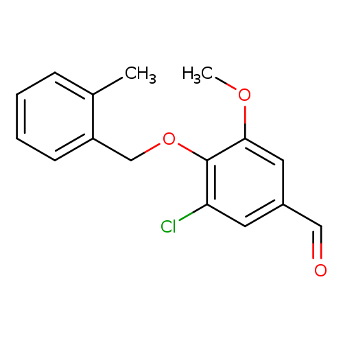 3-Chloro-5-methoxy-4-((2-methylbenzyl)oxy)benzaldehyde