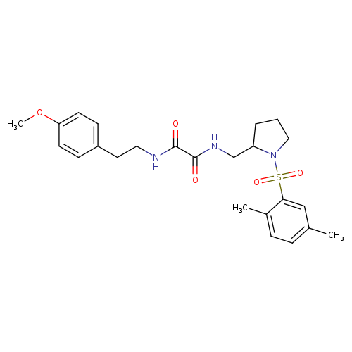 N-{[1-(2,5-dimethylbenzenesulfonyl)pyrrolidin-2-yl]methyl}-N'-[2-(4-methoxyphenyl)ethyl]ethanediamide