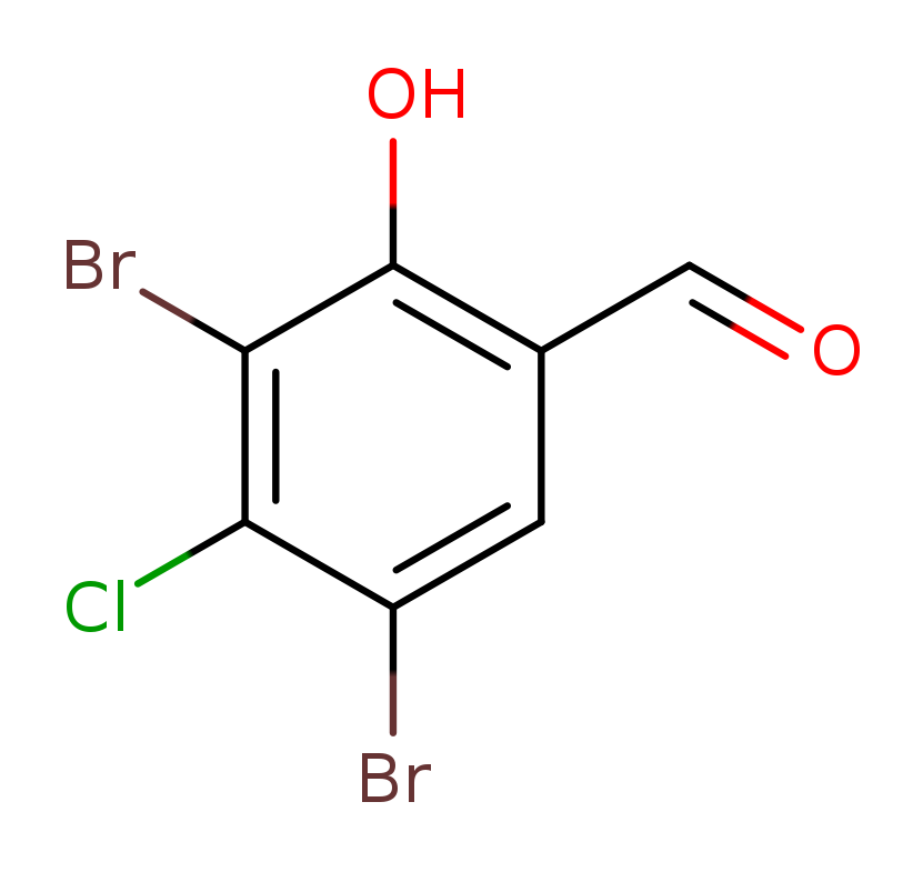 3,5-dibromo-4-chloro-2-hydroxybenzaldehyde