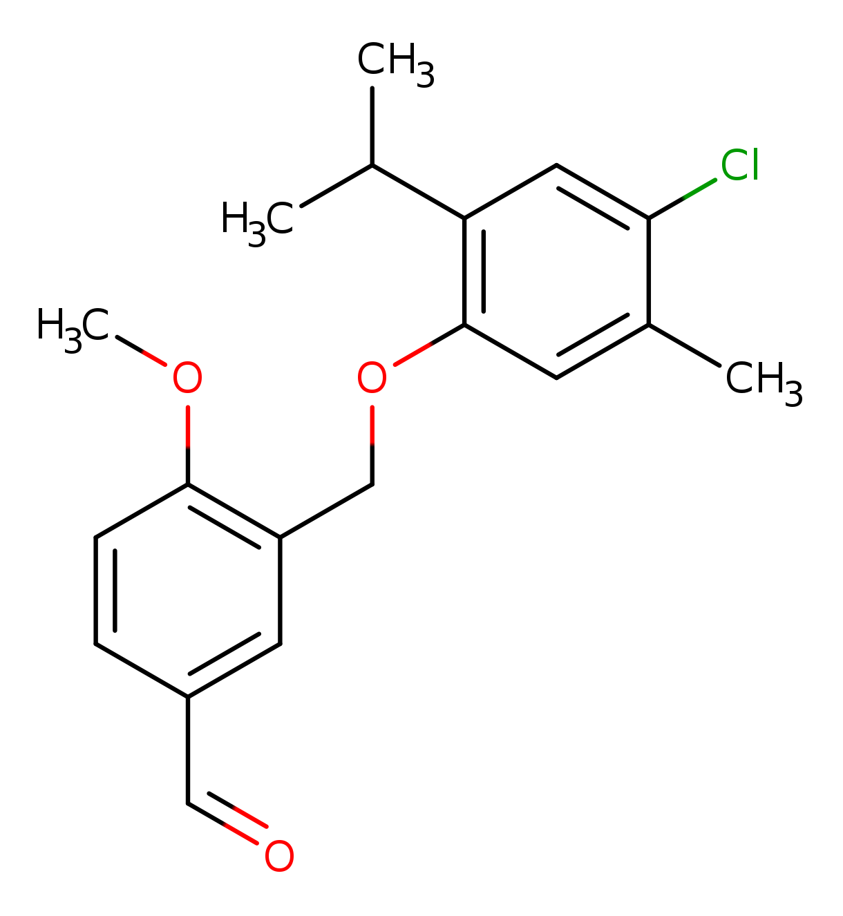 3-((4-Chloro-2-isopropyl-5-methylphenoxy)methyl)-4-methoxybenzaldehyde