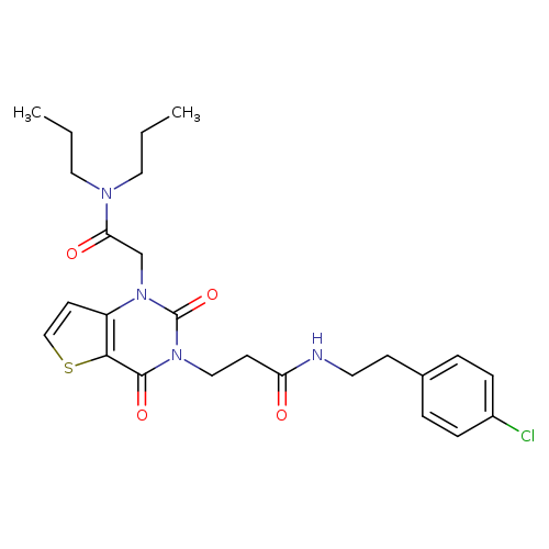N-[2-(4-chlorophenyl)ethyl]-3-{1-[(dipropylcarbamoyl)methyl]-2,4-dioxo-1H,2H,3H,4H-thieno[3,2-d]pyrimidin-3-yl}propanamide