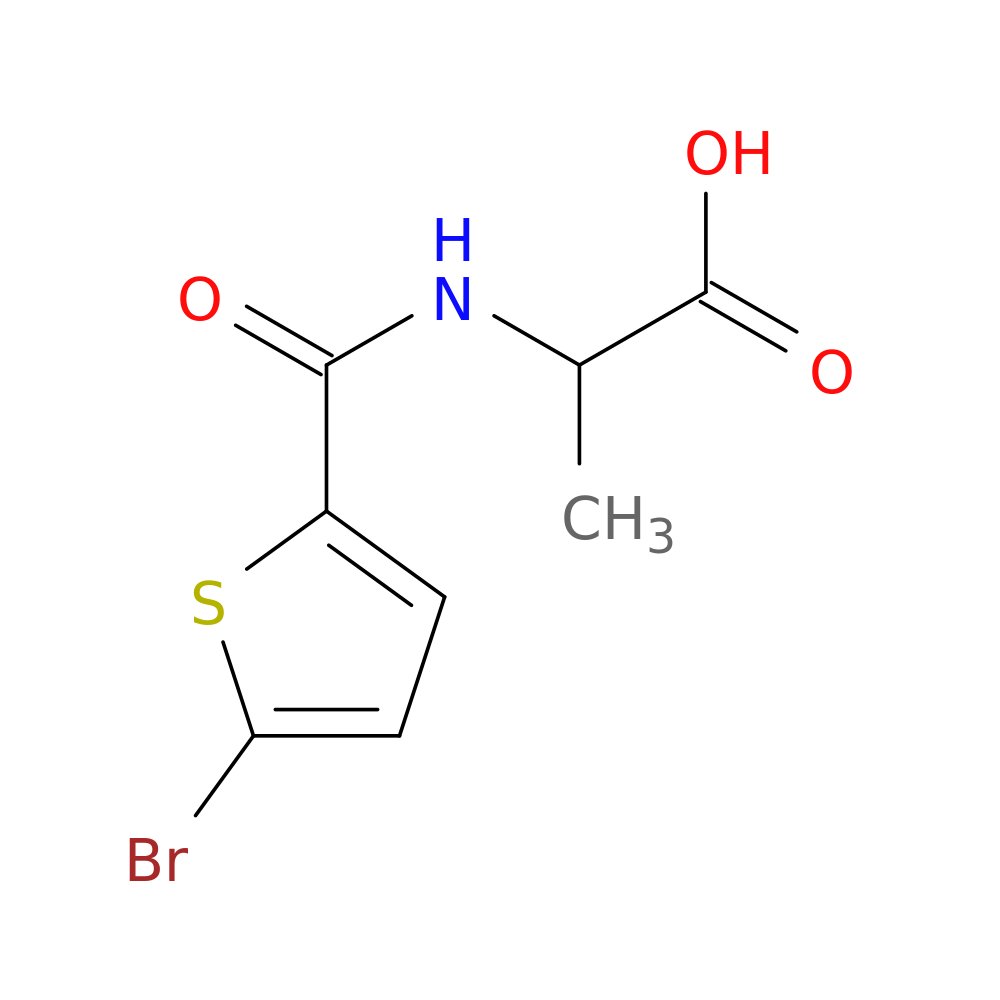 2-[(5-bromothiophen-2-yl)formamido]propanoic acid