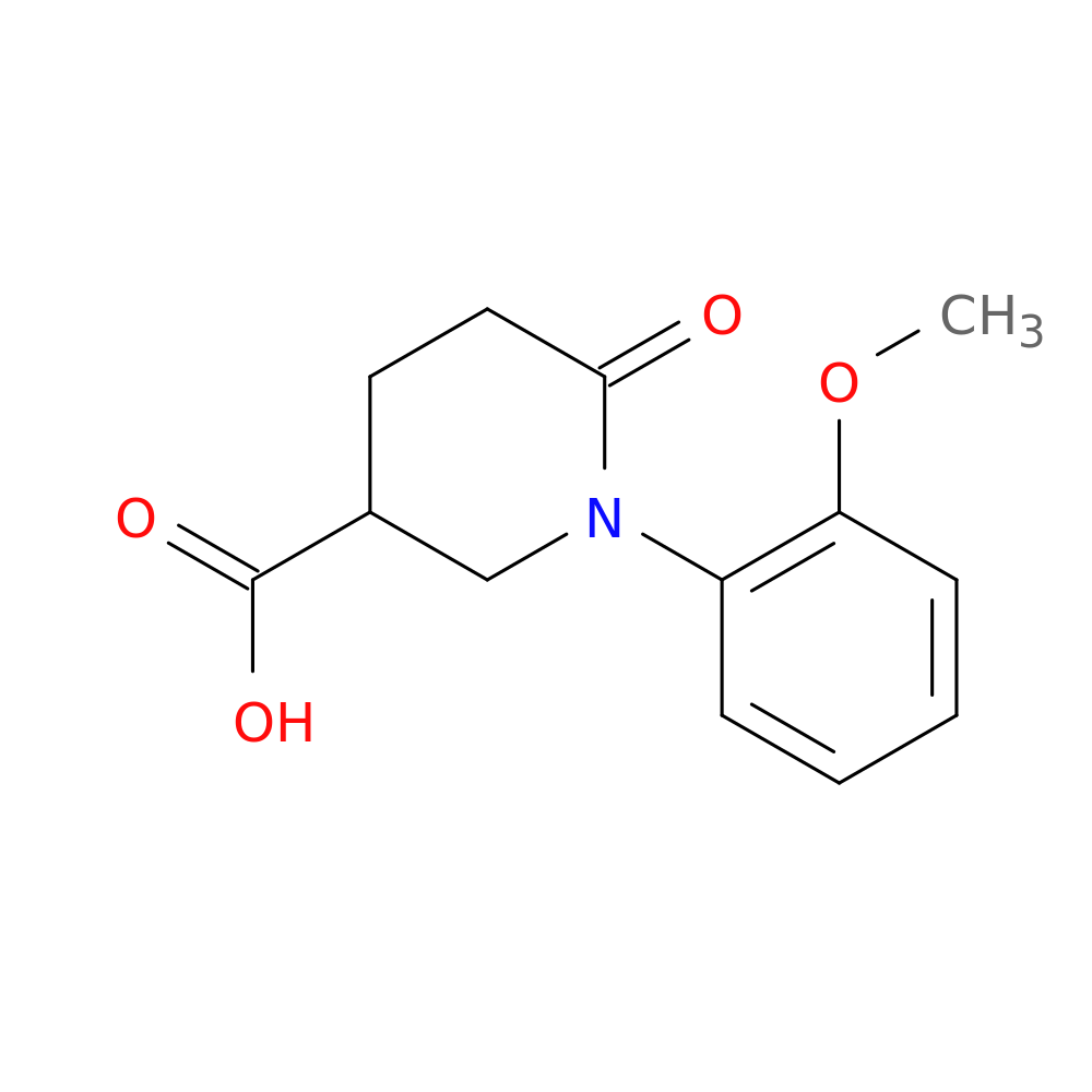 1-(2-methoxyphenyl)-6-oxopiperidine-3-carboxylic acid