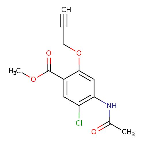 Methyl 5-chloro-4-acetamido-2-(prop-2-yn-1-yloxy)benzoate