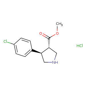 4-(4-CHLOROPHENYL)PYRROLIDINE-3-METHYLCARBOXYLATE HYDROCHLORIDE