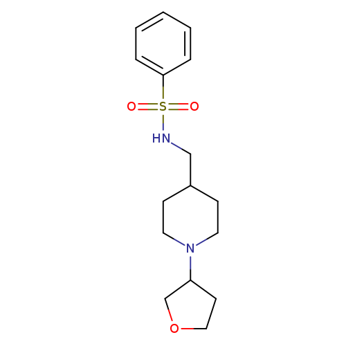 N-{[1-(oxolan-3-yl)piperidin-4-yl]methyl}benzenesulfonamide