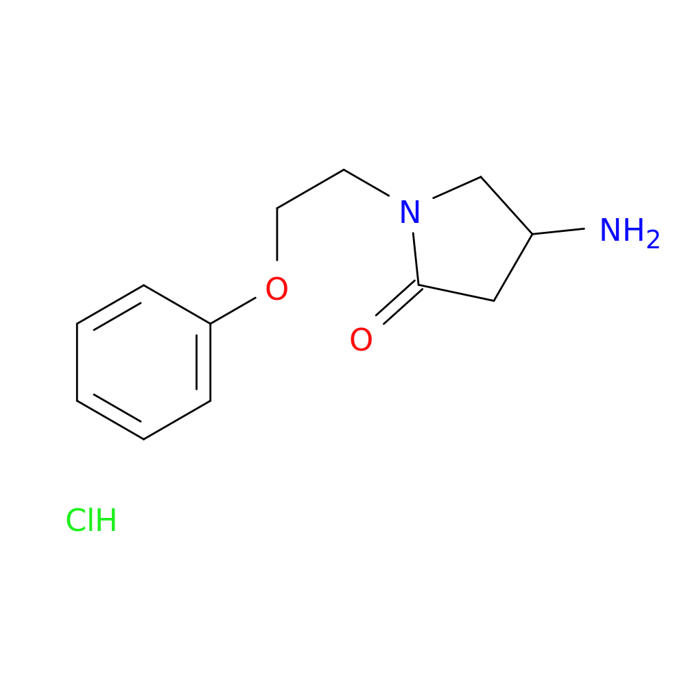 4-amino-1-(2-phenoxyethyl)pyrrolidin-2-one hydrochloride
