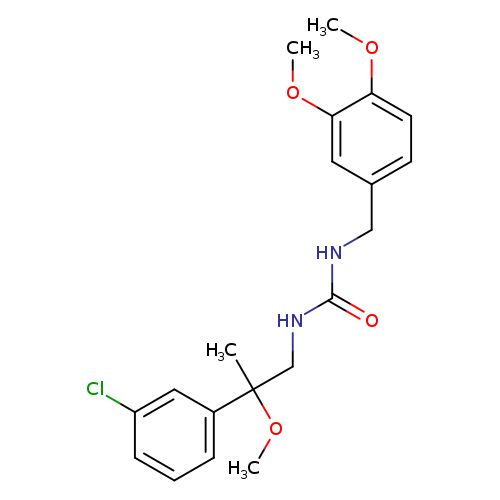 3-[2-(3-chlorophenyl)-2-methoxypropyl]-1-[(3,4-dimethoxyphenyl)methyl]urea