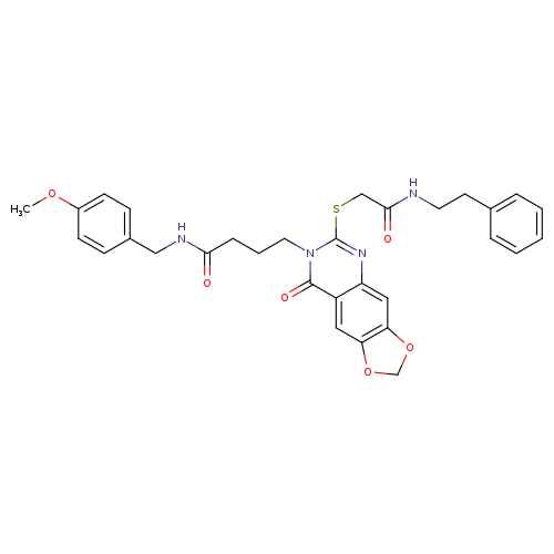 N-[(4-methoxyphenyl)methyl]-4-[8-oxo-6-({[(2-phenylethyl)carbamoyl]methyl}sulfanyl)-2H,7H,8H-[1,3]dioxolo[4,5-g]quinazolin-7-yl]butanamide