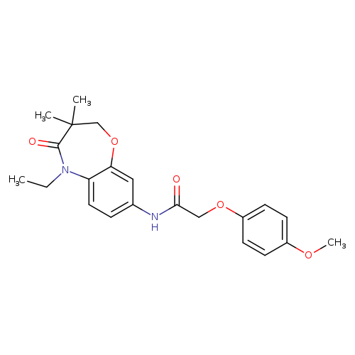 N-(5-ethyl-3,3-dimethyl-4-oxo-2,3,4,5-tetrahydro-1,5-benzoxazepin-8-yl)-2-(4-methoxyphenoxy)acetamide