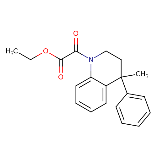 Ethyl (4-methyl-4-phenyl-3,4-dihydroquinolin-1(2h)-yl)(oxo)acetate