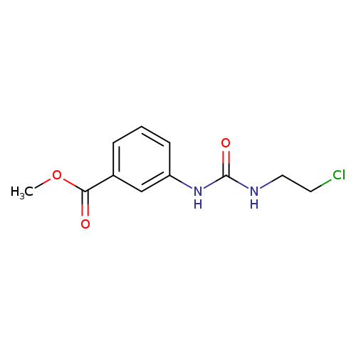 Benzoic acid, 3-[[[(2-chloroethyl)amino]carbonyl]amino]-, methyl ester