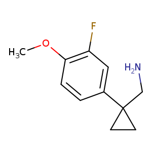 [1-(3-fluoro-4-methoxyphenyl)cyclopropyl]methanamine