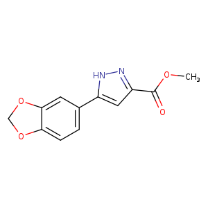Methyl 5-(benzo[d][1,3]dioxol-5-yl)-1H-pyrazole-3-carboxylate