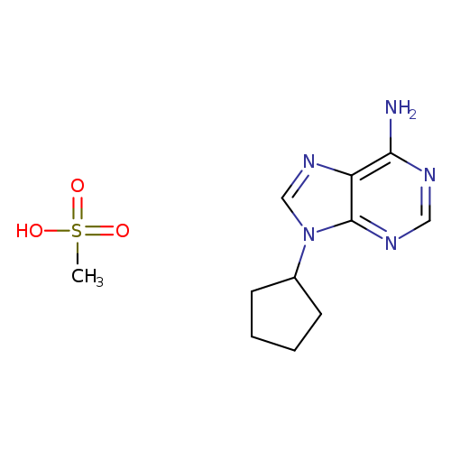 9-Cyclopentyladenine monomethanesulfonate