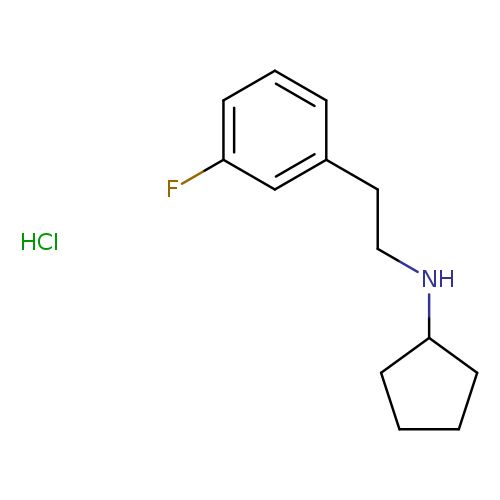 N-[2-(3-fluorophenyl)ethyl]cyclopentanamine hydrochloride