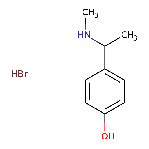 4-[1-(methylamino)ethyl]phenol hydrobromide