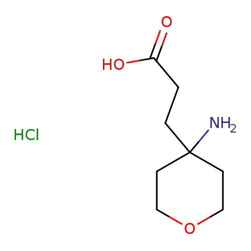 3-(4-aminooxan-4-yl)propanoic acid hydrochloride