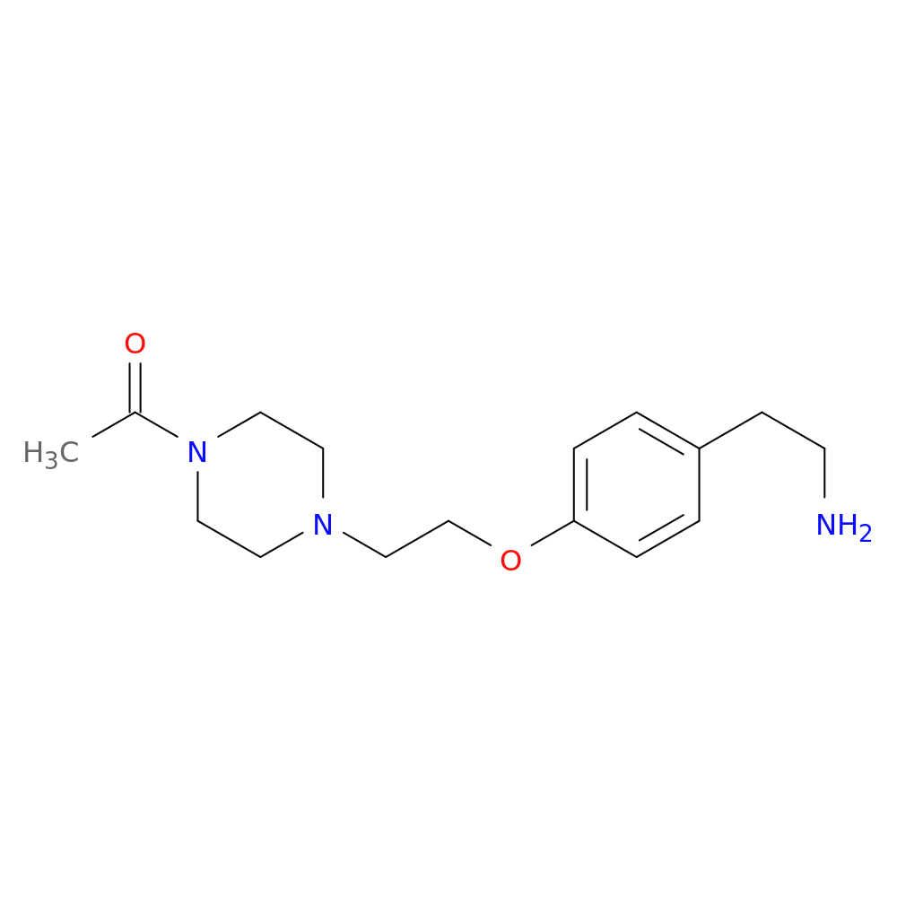 1-(4-{2-[4-(2-aminoethyl)phenoxy]ethyl}piperazin-1-yl)ethan-1-one