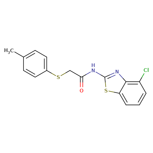 N-(4-chloro-1,3-benzothiazol-2-yl)-2-[(4-methylphenyl)sulfanyl]acetamide