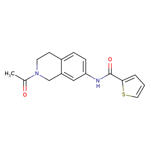 N-(2-acetyl-1,2,3,4-tetrahydroisoquinolin-7-yl)thiophene-2-carboxamide