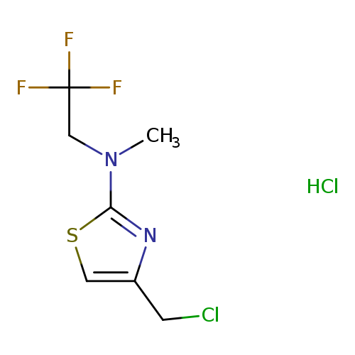 4-(chloromethyl)-N-methyl-N-(2,2,2-trifluoroethyl)-1,3-thiazol-2-amine hydrochloride