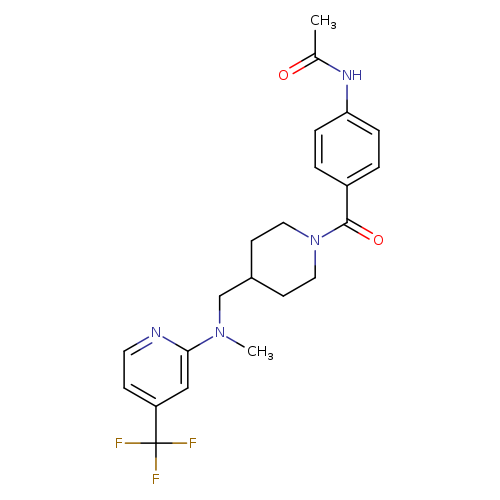 N-{4-[4-({methyl[4-(trifluoromethyl)pyridin-2-yl]amino}methyl)piperidine-1-carbonyl]phenyl}acetamide