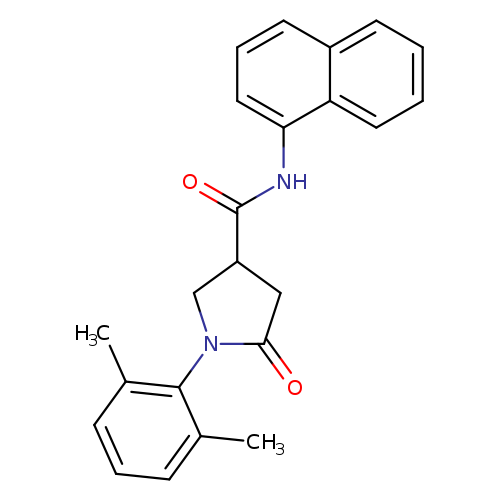 1-(2,6-dimethylphenyl)-N-(1-naphthyl)-5-oxo-3-pyrrolidinecarboxamide