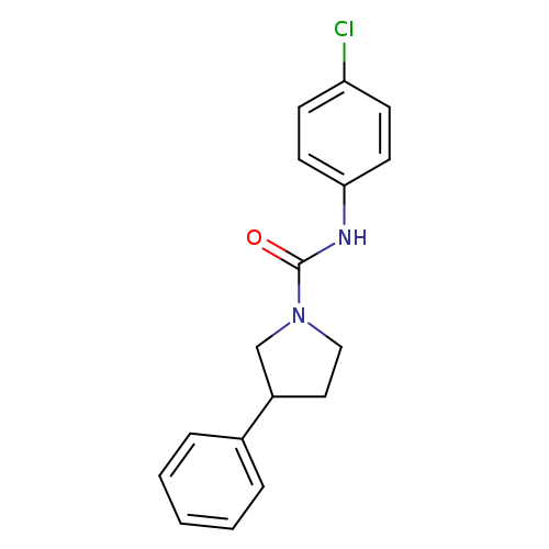 N-(4-chlorophenyl)-3-phenylpyrrolidine-1-carboxamide