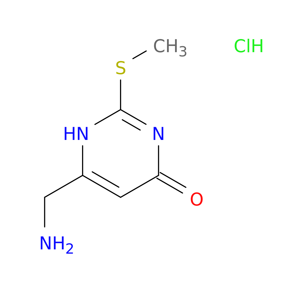 6-(Aminomethyl)-2-(methylsulfanyl)-1,4-dihydropyrimidin-4-one hydrochloride