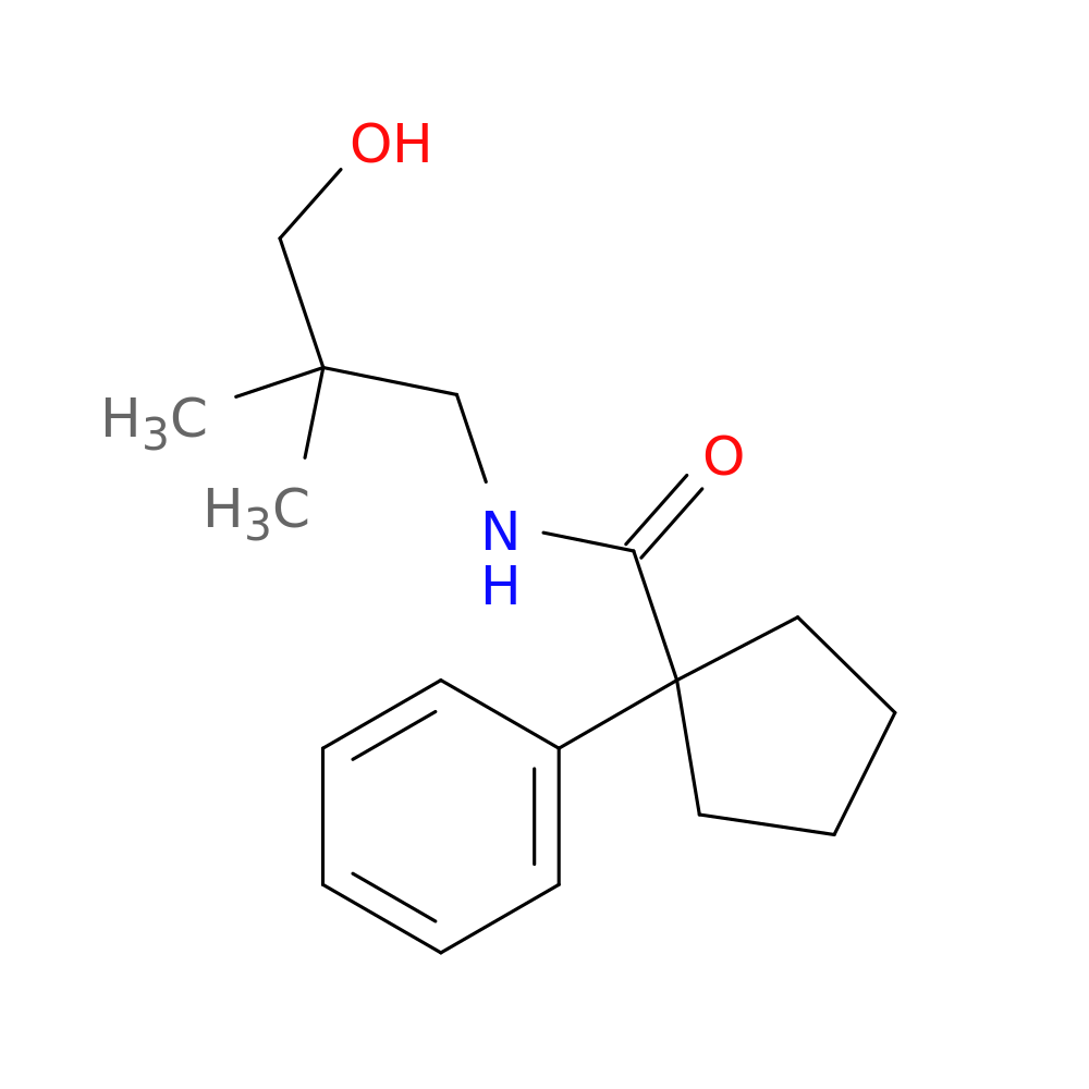 N-(3-hydroxy-2,2-dimethylpropyl)-1-phenylcyclopentane-1-carboxamide