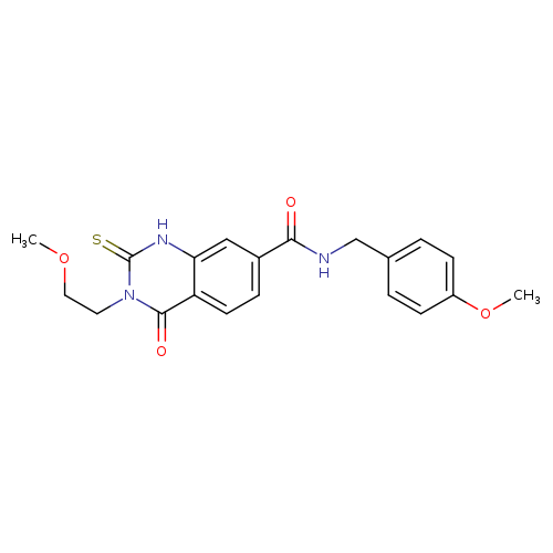 3-(2-methoxyethyl)-N-[(4-methoxyphenyl)methyl]-4-oxo-2-sulfanylidene-1,2,3,4-tetrahydroquinazoline-7-carboxamide