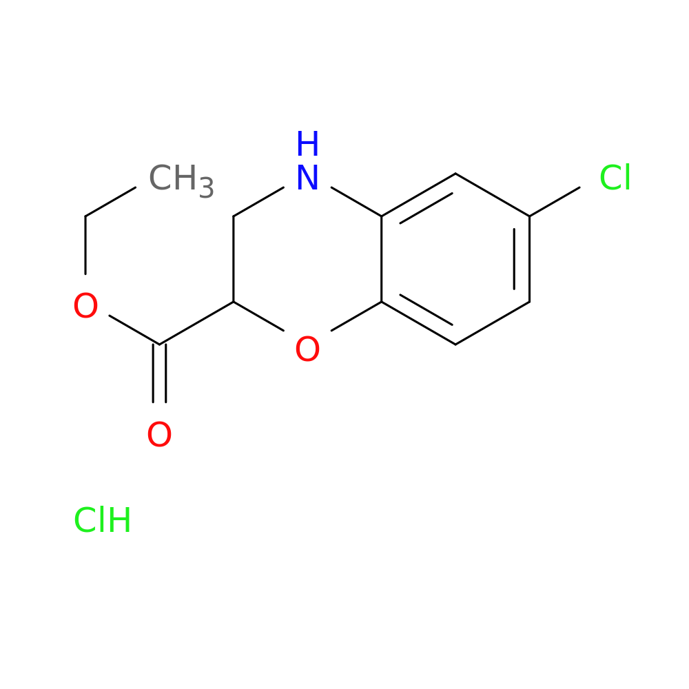Ethyl 6-chloro-3,4-dihydro-2H-benzo[b][1,4]oxazine-2-carboxylate hydrochloride