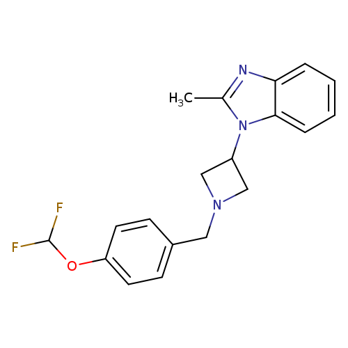 1-(1-{[4-(difluoromethoxy)phenyl]methyl}azetidin-3-yl)-2-methyl-1H-1,3-benzodiazole