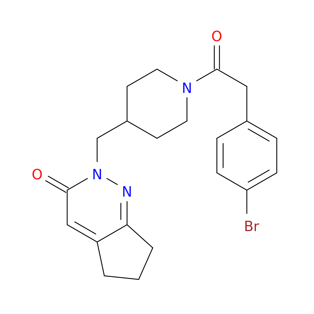 2-({1-[2-(4-bromophenyl)acetyl]piperidin-4-yl}methyl)-2H,3H,5H,6H,7H-cyclopenta[c]pyridazin-3-one