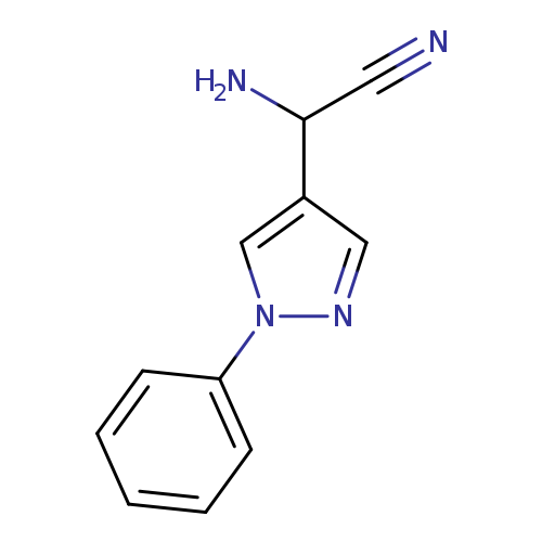 2-amino-2-(1-phenyl-1H-pyrazol-4-yl)acetonitrile