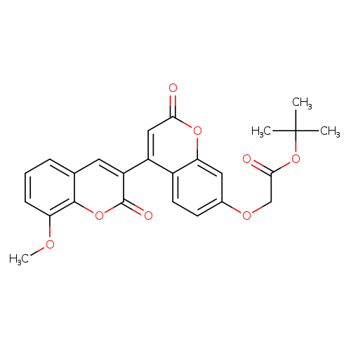 tert-butyl 2-({8-methoxy-2,2'-dioxo-2H,2'H-[3,4'-bichromene]-7'-yl}oxy)acetate