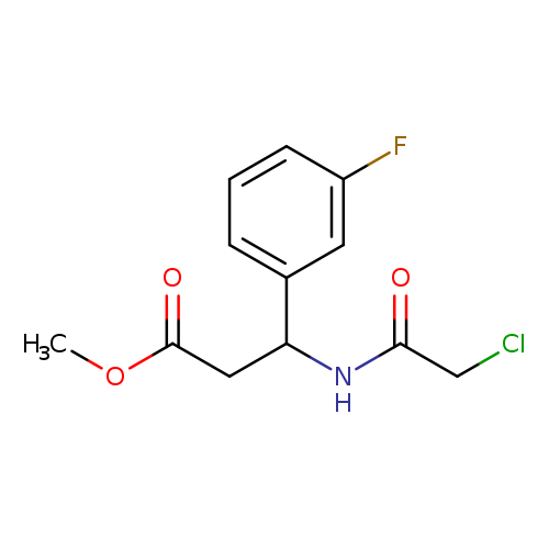 methyl 3-(2-chloroacetamido)-3-(3-fluorophenyl)propanoate