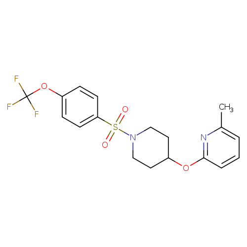 2-methyl-6-({1-[4-(trifluoromethoxy)benzenesulfonyl]piperidin-4-yl}oxy)pyridine