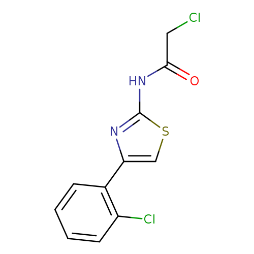 2-chloro-N-[4-(2-chlorophenyl)-1,3-thiazol-2-yl]acetamide