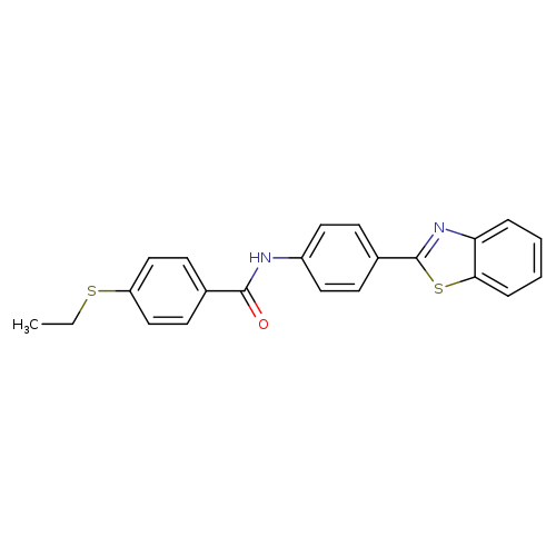N-[4-(1,3-benzothiazol-2-yl)phenyl]-4-(ethylsulfanyl)benzamide