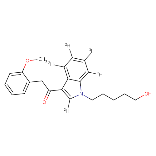 1-(1-(5-hydroxypentyl)-1H-indol-3-yl)-2-(2-methoxyphenyl)ethanone-2,4,5,6,7-d5