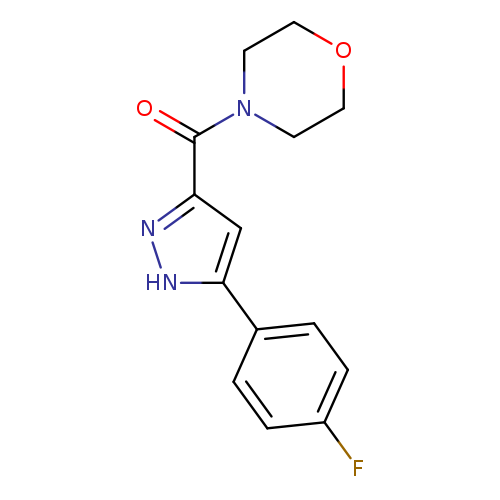 4-[5-(4-fluorophenyl)-1H-pyrazole-3-carbonyl]morpholine
