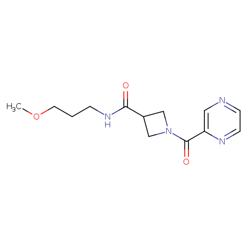N-(3-methoxypropyl)-1-(pyrazine-2-carbonyl)azetidine-3-carboxamide