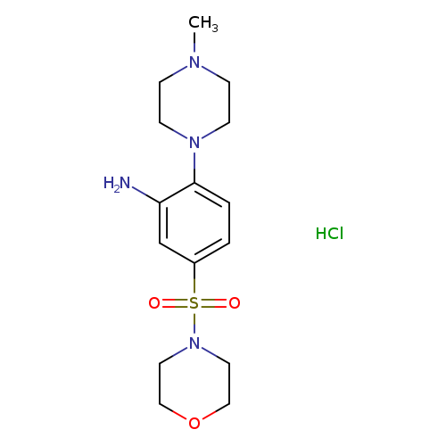 2-(4-methylpiperazin-1-yl)-5-(morpholine-4-sulfonyl)aniline hydrochloride