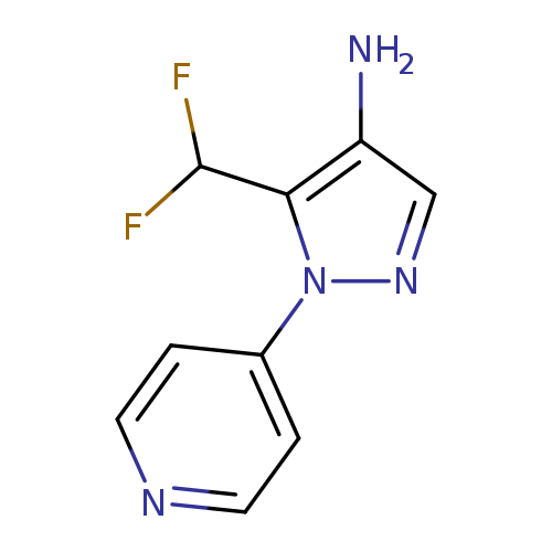 5-(difluoromethyl)-1-(pyridin-4-yl)-1H-pyrazol-4-amine