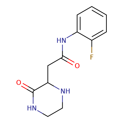 N-(2-fluorophenyl)-2-(3-oxopiperazin-2-yl)acetamide