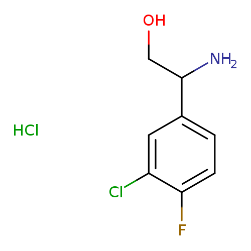 2-amino-2-(3-chloro-4-fluorophenyl)ethan-1-olhydrochloride